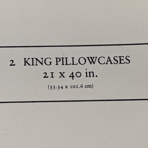 Croscill Two King Pillowcases Cotton Sateen 220 TC Willow Brook NEW OLD STOCK - Picture 4 of 7